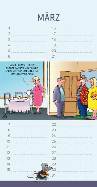 Uli Stein Geburtstagskalender 2027: Wandkalender