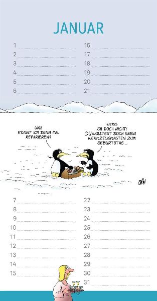 Uli Stein Geburtstagskalender 2027: Wandkalender