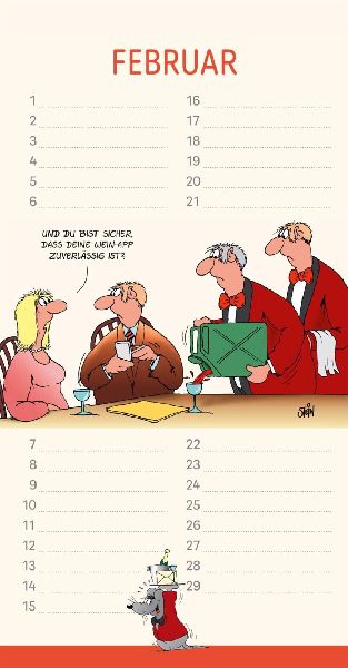 Uli Stein Geburtstagskalender 2027: Wandkalender