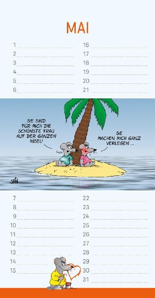 Uli Stein Geburtstagskalender 2027: Wandkalender