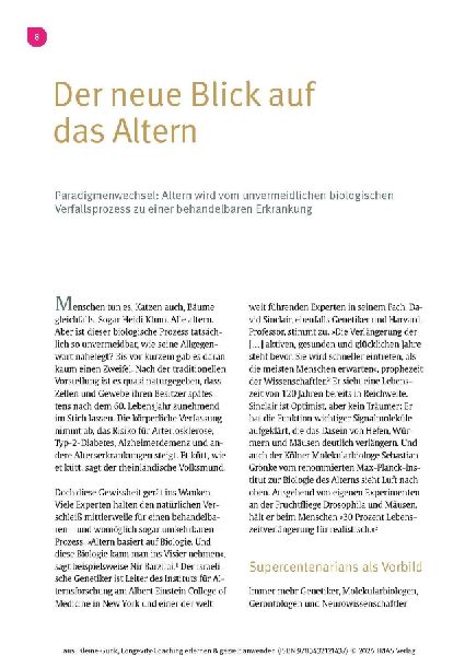 Longevity-Coaching erlernen und gezielt anwenden