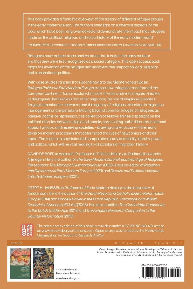 Refugee Politics in Early Modern Europe