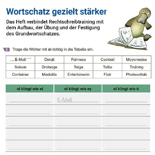 Rechtschreiben mit Rico Schnabel, Klasse 6