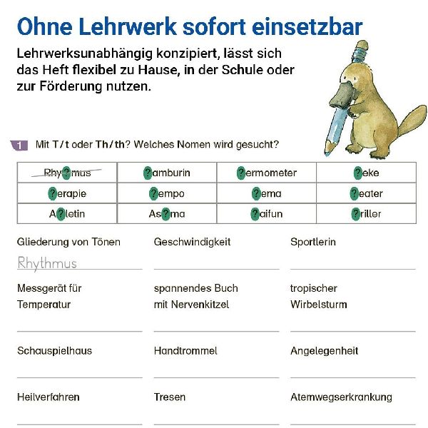 Rechtschreiben mit Rico Schnabel, Klasse 6