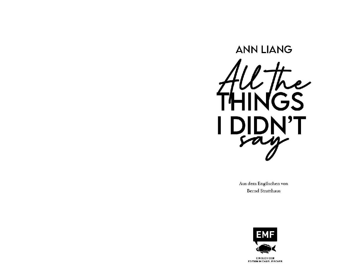 All the things I didn't say