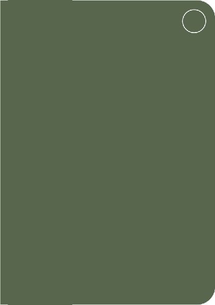 Verdant Dusk A5 Blank Notebook