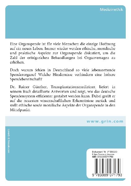 Organmangel in Deutschland. Potenziale der kontrollierten Organspende nach Kreislauftod (cDCDD)