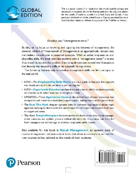 Fundamentals of Management, Global Edition