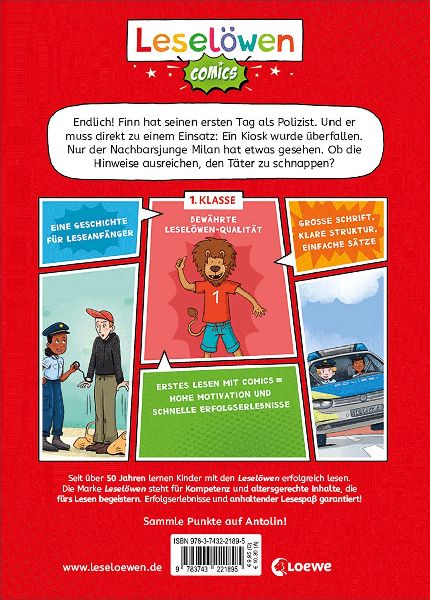 Leselöwen Comics 1. Klasse - Plötzlich Polizist!