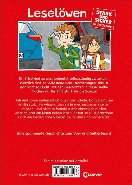 Leselöwen - stark und sicher in der Schule - Ich steige nicht in fremde Autos ein!
