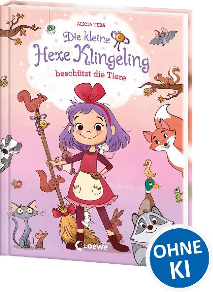 Die kleine Hexe Klingeling beschützt die Tiere