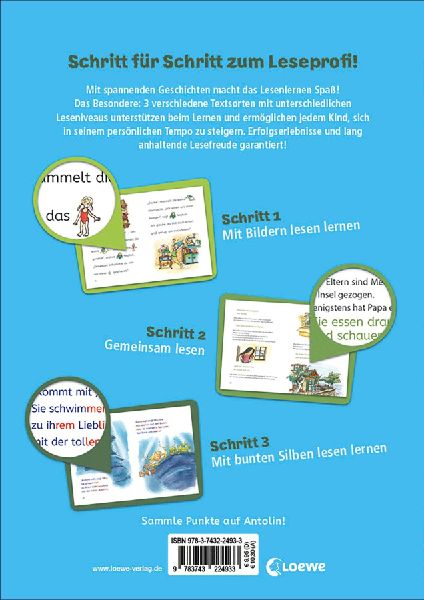 Lesenlernen in 3 Schritten - Die schönsten Geschichten von Meermädchen und Delfinen