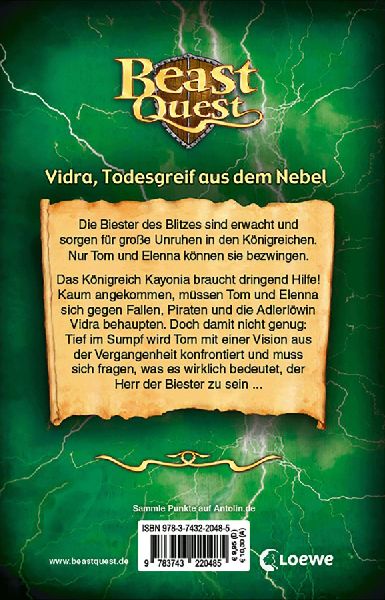 Beast Quest (Band 70) - Vidra, Todesgreif aus dem Nebel