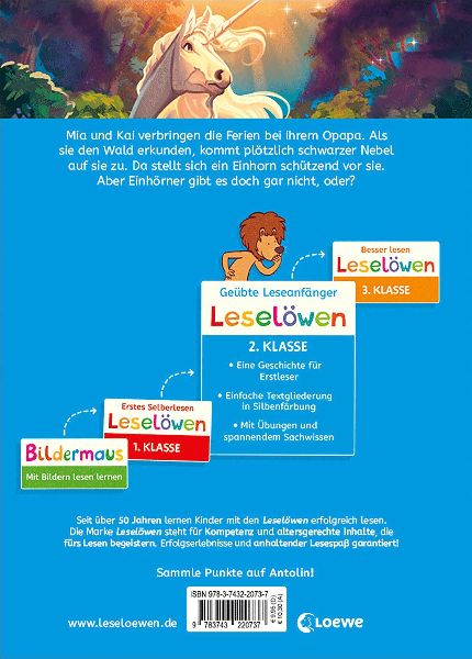 Leselöwen 2. Klasse - Das Geheimnis des weißen Einhorns
