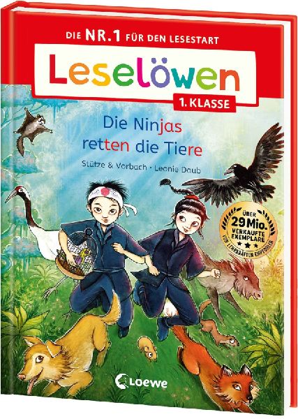 Leselöwen 1. Klasse - Die Ninjas retten die Tiere
