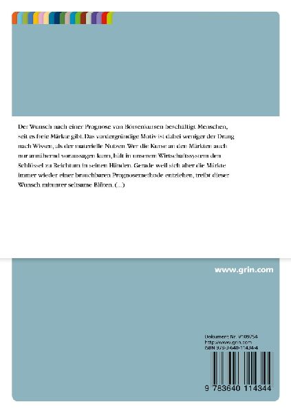 Die technische Wertpapieranalyse unter wissenschaftstheoretischen Gesichtspunkten