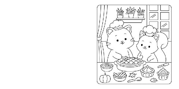 Cozy Coloring - Autumn Cuties