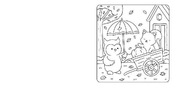 Cozy Coloring - Autumn Cuties
