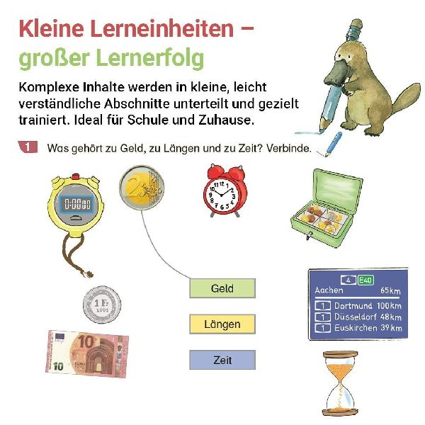 Rechnen mit Rico Schnabel Klasse 2, Heft 3 - Selbstständig Größen und Sachrechnen trainieren