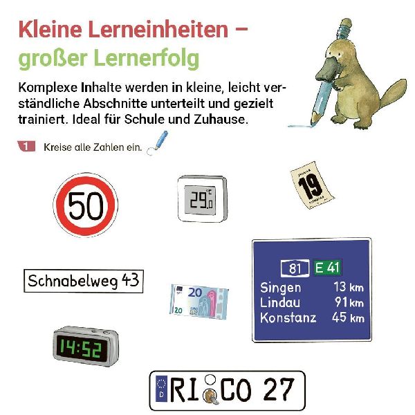 Rechnen mit Rico Schnabel 2, Heft 1 - Selbstständig das Addieren und Subtrahieren bis 100 trainieren