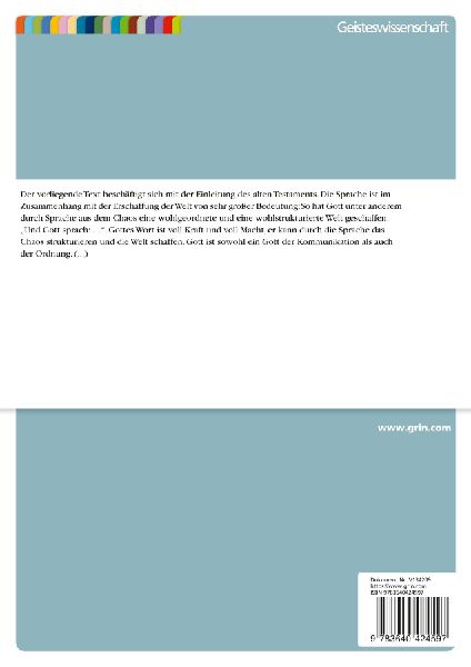 Altes Testament Einleitung