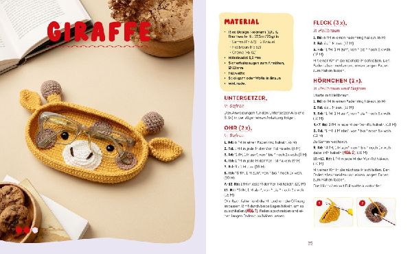 Brillies häkeln: Niedliche Amigurumi-Brillenhalter | Für Lese- und Sonnenbrillen