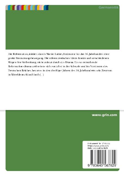 Susanna - Beispiel eines Reformationsdramas