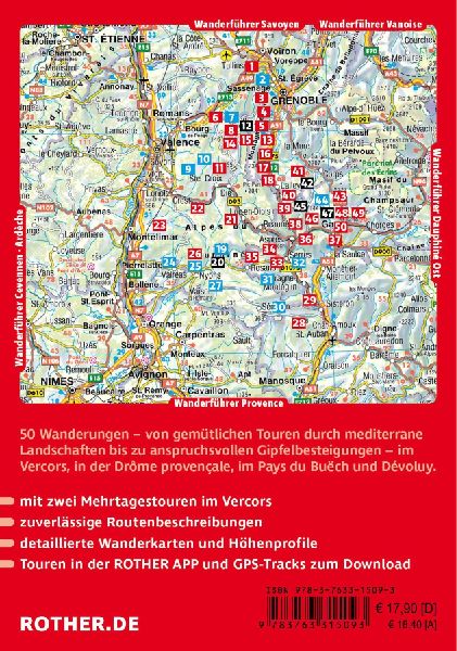 ROTHER Wanderführer Dauphiné West: Von Grenoble bis Sisteron. 50 Wanderungen und Mehrtagestouren