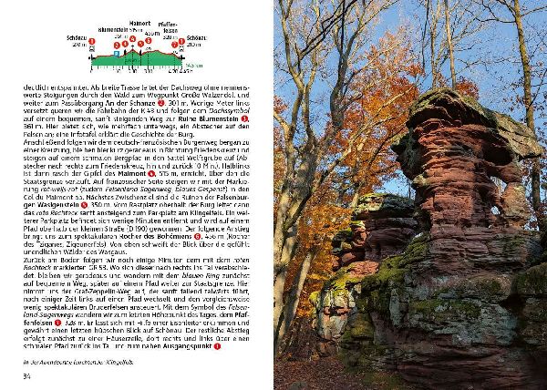 ROTHER Wanderführer Vogesen. 60 Touren zu Panoramagipfeln, Felsen, Seen und Burgen zwischen Elsass und Lothringen