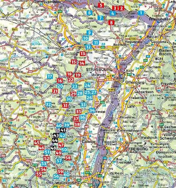 ROTHER Wanderführer Vogesen. 60 Touren zu Panoramagipfeln, Felsen, Seen und Burgen zwischen Elsass und Lothringen