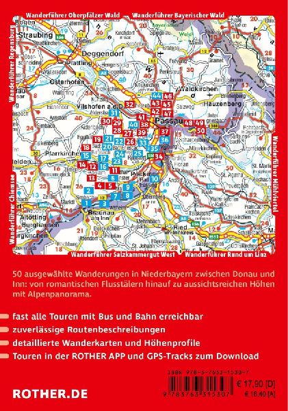 ROTHER Wanderführer Niederbayerisches Bäderdreieck. 50 Touren im Bayerischen Thermenland