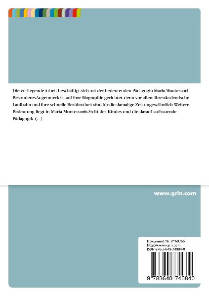 Porträt  der spirituellen Persönlichkeit Maria Montessori