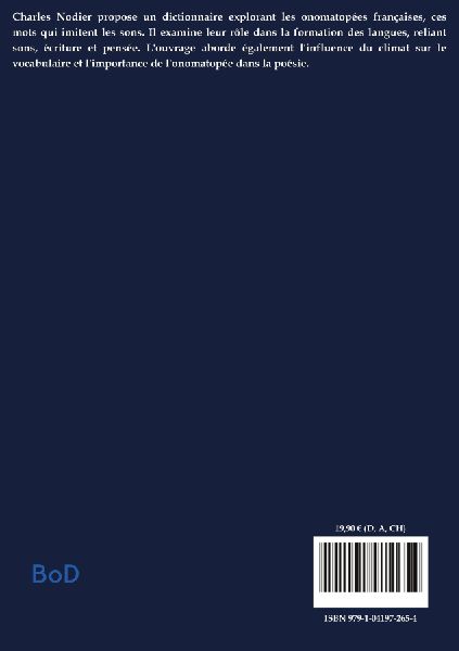 Dictionnaire raisonné des onomatopées françaises