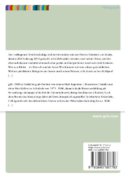 Gedanken zum Kleist-Jahr 2011