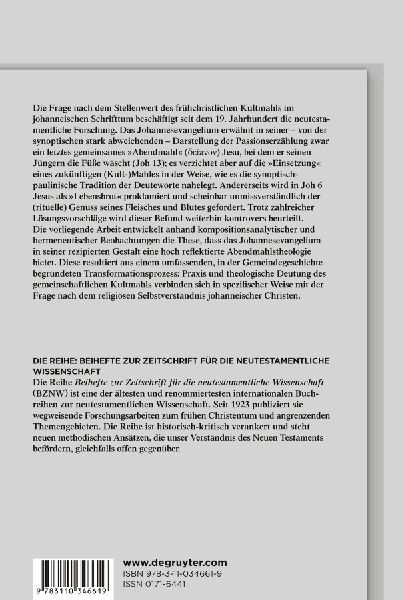 Das Abendmahl im johanneischen Kreis