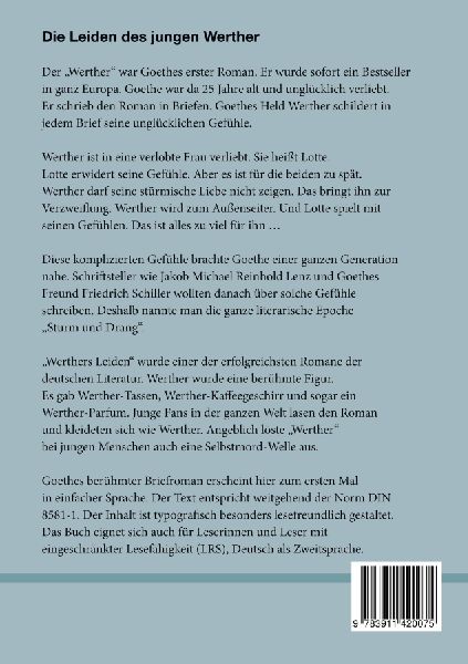 Die Leiden des jungen Werther - in einfacher Sprache