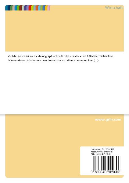 Der Aufsichtsrat in börsenotierten österreichischen Aktiengesellschaften unter dem Gesichtspunkt der Corporate Governance
