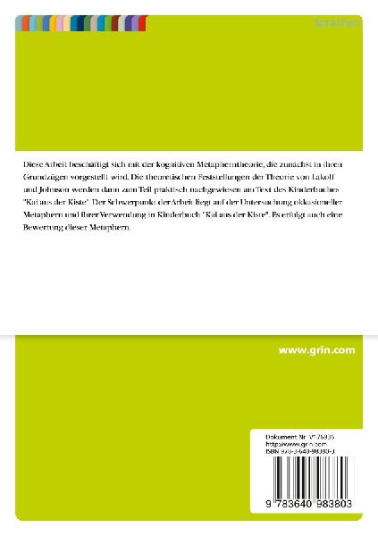 Okkasionelle Metaphern und Vergleiche auf Grundlage der kognitiven Metapherntheorie von Lakoff und Johnson