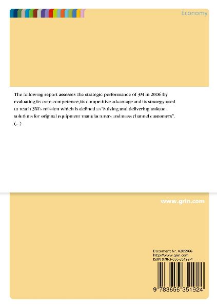 3M Case Analysis: Cultivating Core Competences