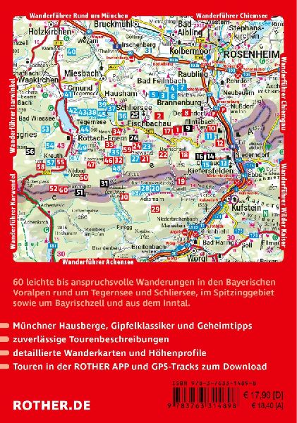 ROTHER Wanderführer Tegernsee, Schliersee, Spitzingsee. 60 Touren in den Bayerischen Voralpen zwischen Isar und Inn