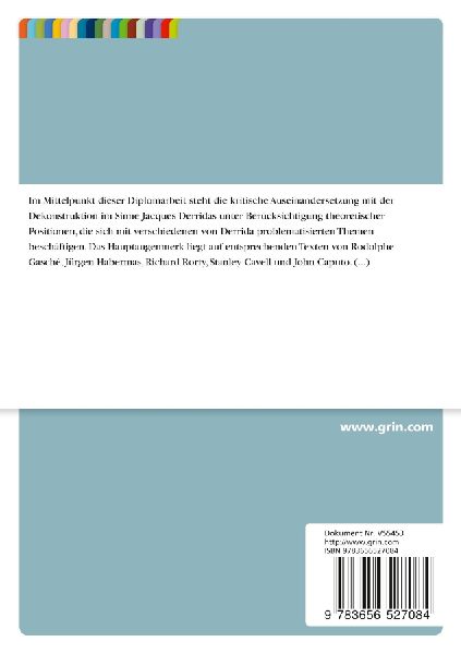 Singularität und Alterität: Ethik und Politik in der Dekonstruktion mit besonderer Berücksichtigung autobiographischen Schreibens