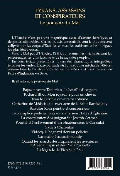 Tyrans, assassins et conspirateurs