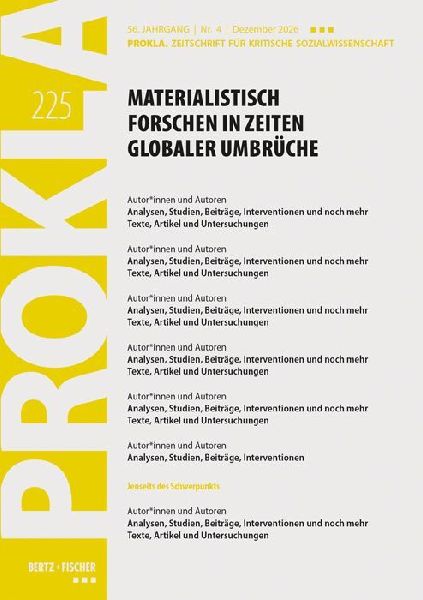 Materialistisch forschen in Zeiten globaler Umbrüche