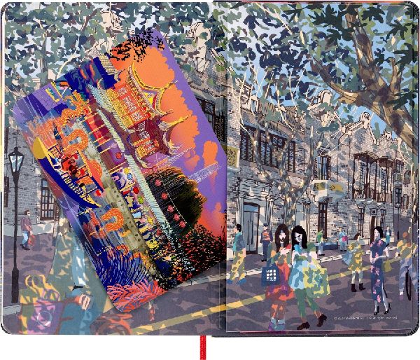 Moleskine I AM the city Shanghai Notizbuch limitierte Ausgabe, L/A5, liniert, fester Einband