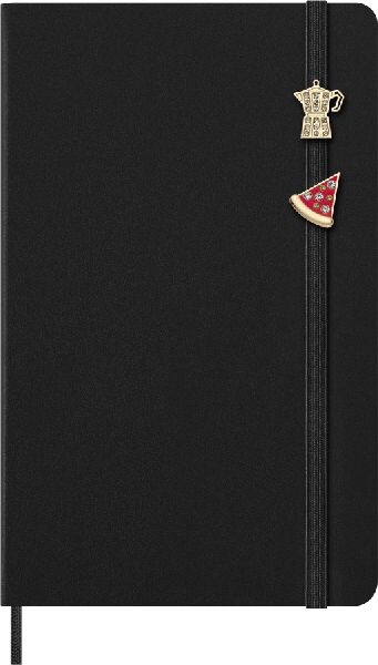 Moleskine Country Pins Italien (2er-Set), Pizza + Mokka