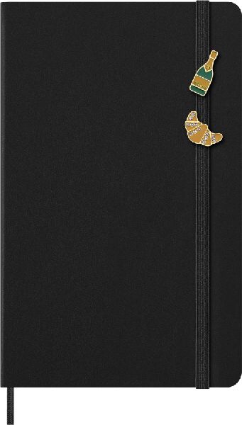 Moleskine Country Pins Frankreich (2er-Set), Croissant + Champagner