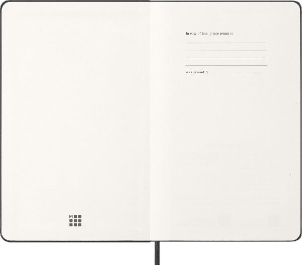 Moleskine 12 Monate Wochenkalender 2027, Large/A5, 1 Wo = 2 Seiten, vertikal, fester Einband, Schwarz