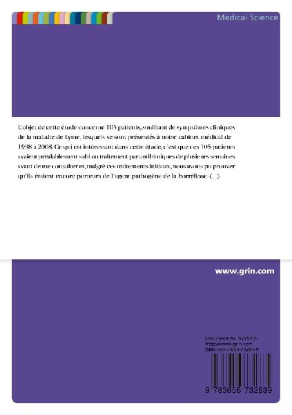 Etude rétrospective sur la maladie de Lyme