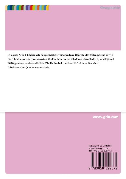 Vulkanarten und Ausbruch des Eyjafjallajökull 2010