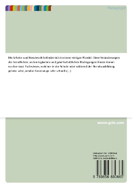 Der Lehrlingsausbildungsbereich in der österreichischen Wirtschaft